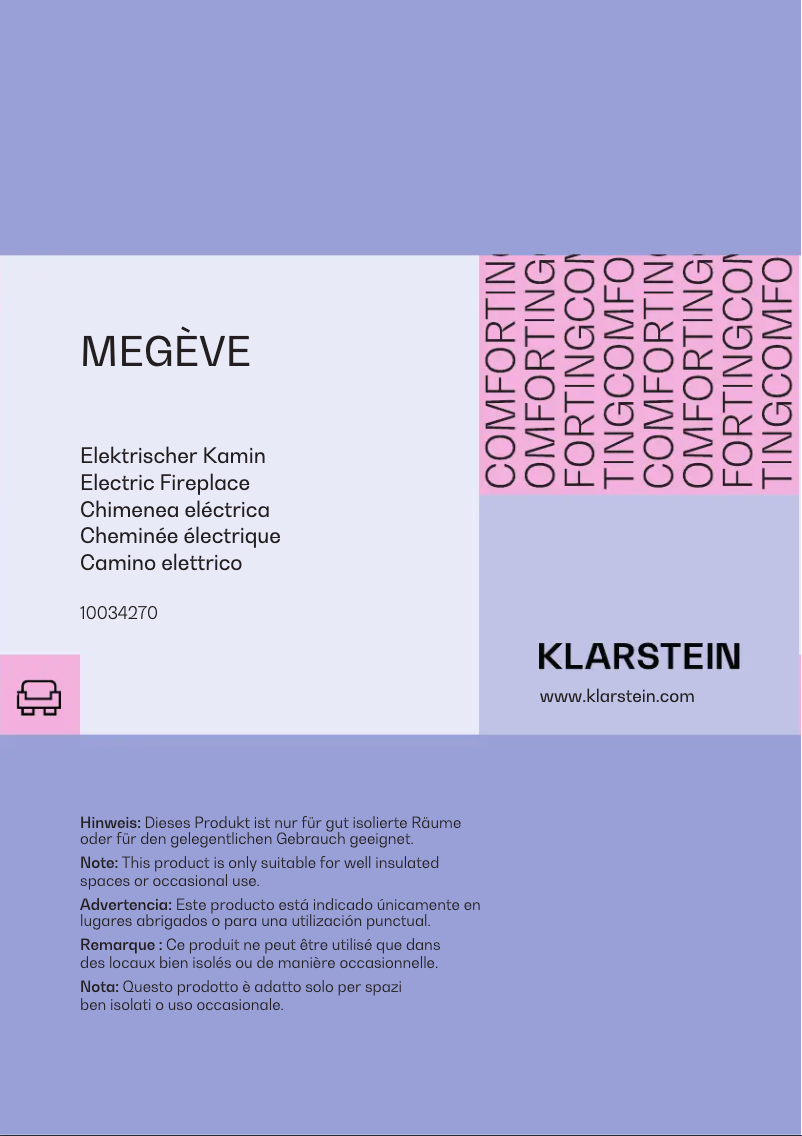 First page image of the manual for Megève