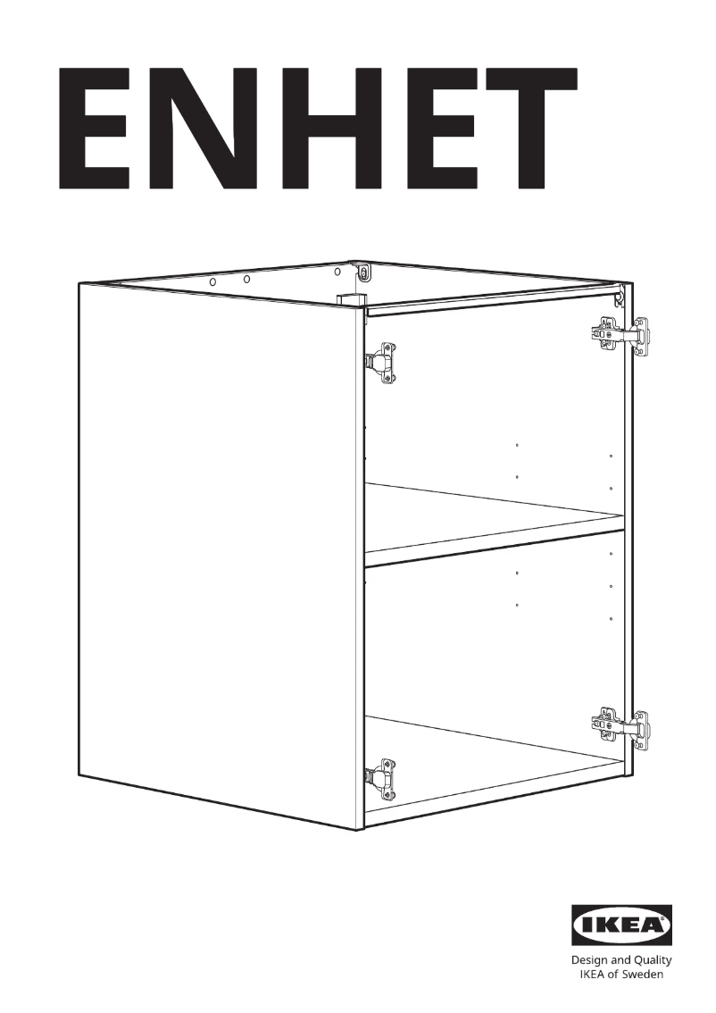 Page 1 of the manual User Manual Ikea ENHET 205.144.33