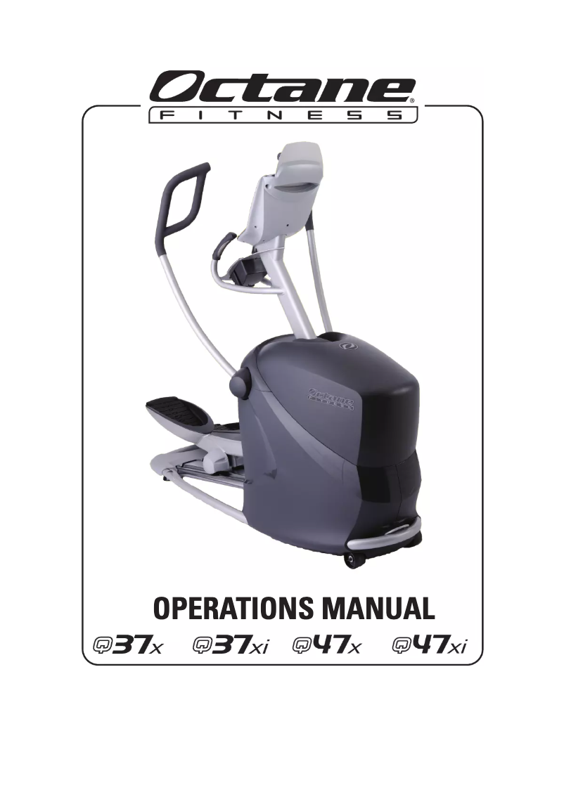 First page image of the manual for Q47Xi