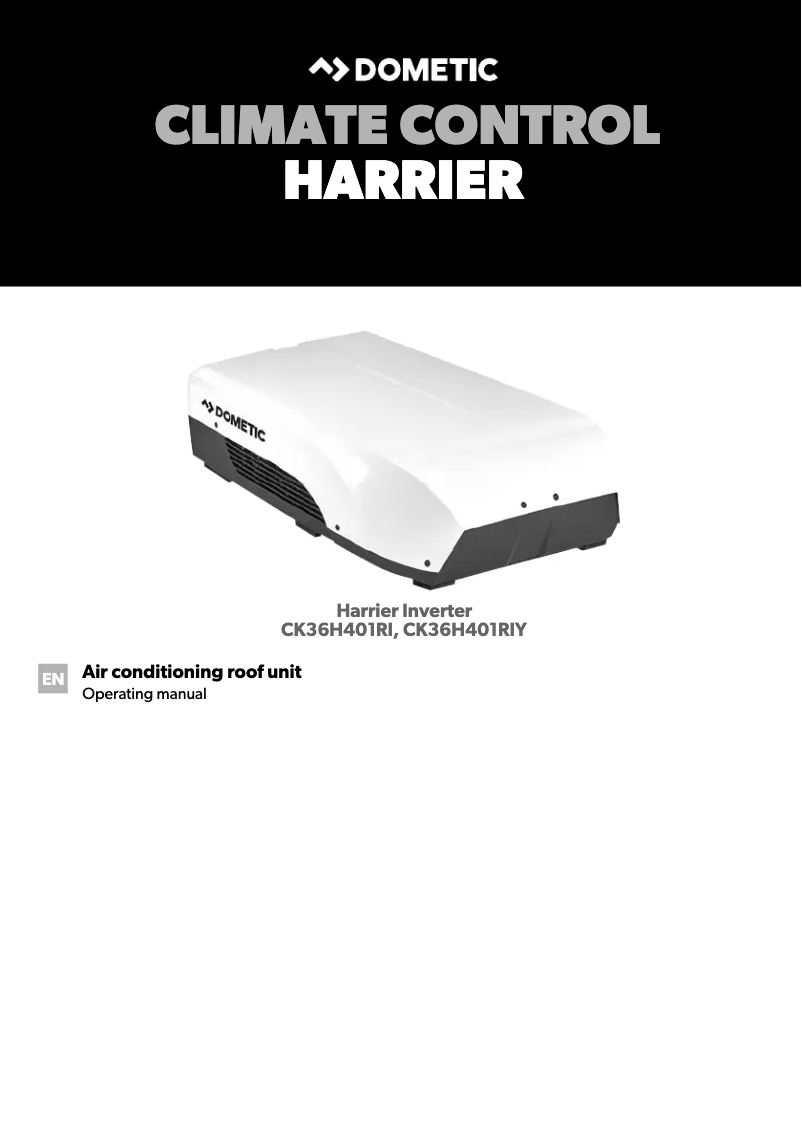 Image de la première page du manuel de l'appareil Harrier Lite