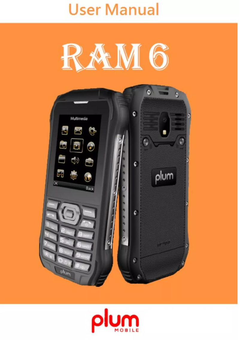 Page 1 of the manual User Manual Plum E600