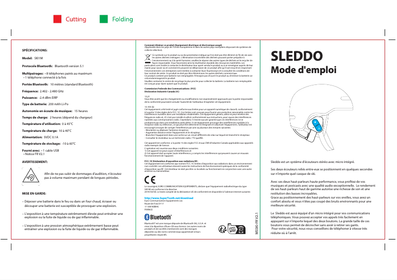 Page 1 of the manual User Manual SuperTooth Sleddo