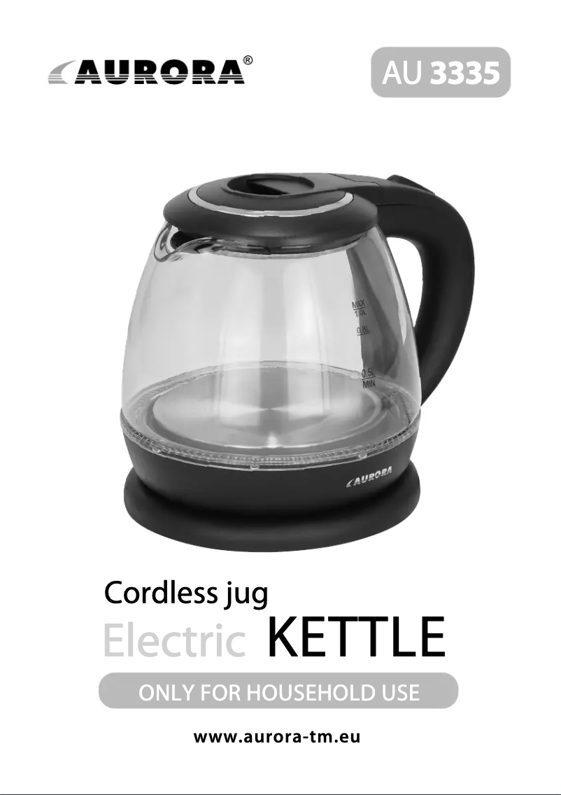 First page image of the manual for AU3335