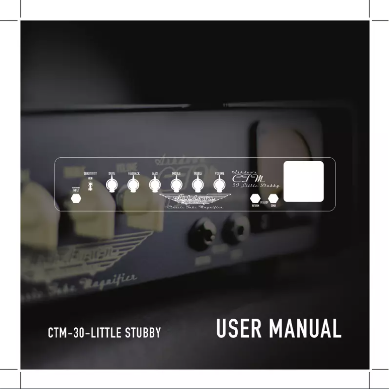 Image de la première page du manuel de l'appareil CTM-30 Little Stubby