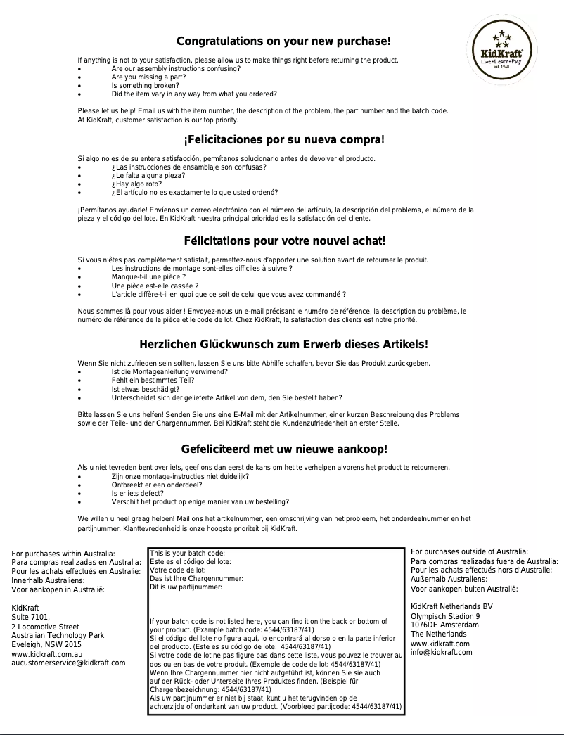 First page image of the manual for Everyday Heroes Wooden Play Set