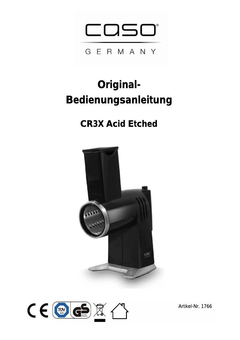 Image de la première page du manuel de l'appareil CR3X