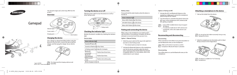 First page image of the manual for Glap Gaming Pad