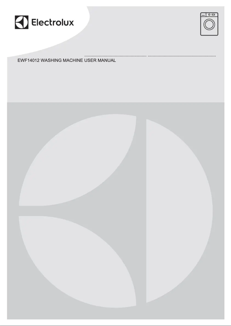 Page 1 of the manual User Manual Electrolux EWF14012