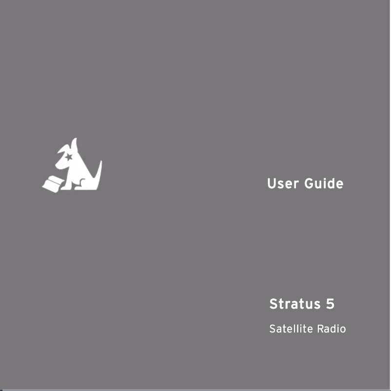 Page 1 of the manual User Manual SiriusXM Stratus 5