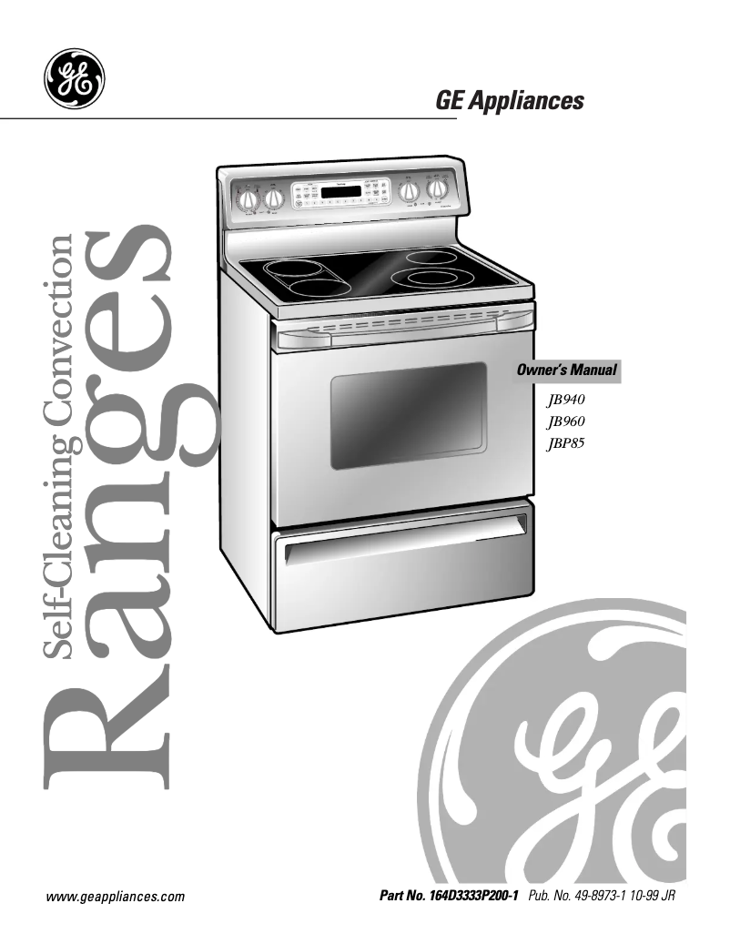 First page image of the manual for Profile Spectra JB960KDCC