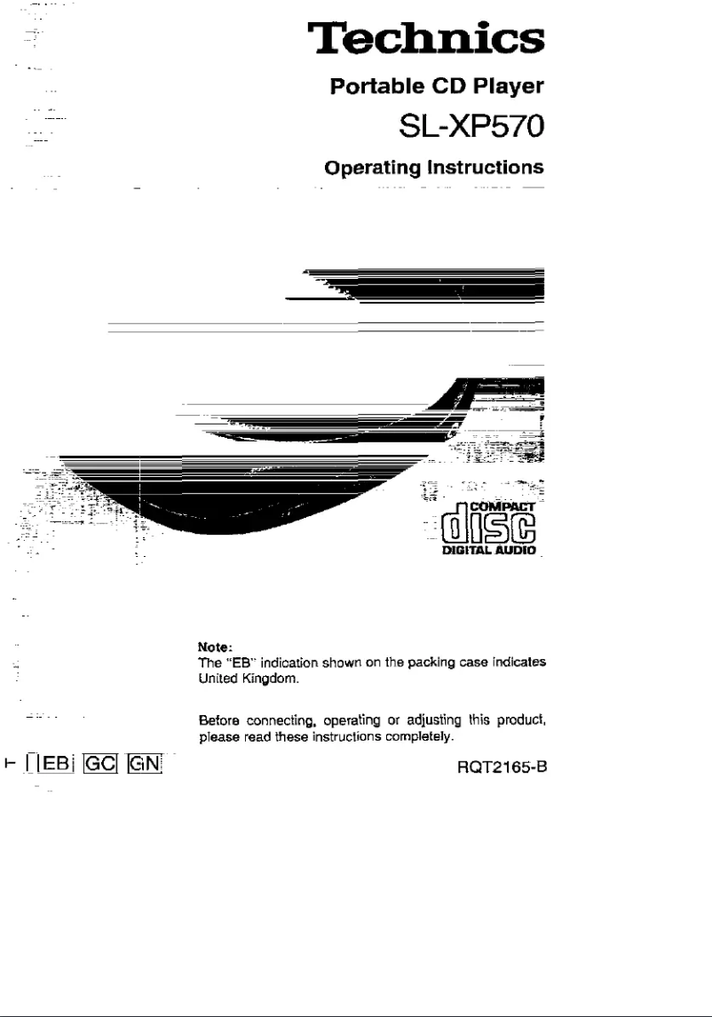 First page image of the manual for SL-XP570