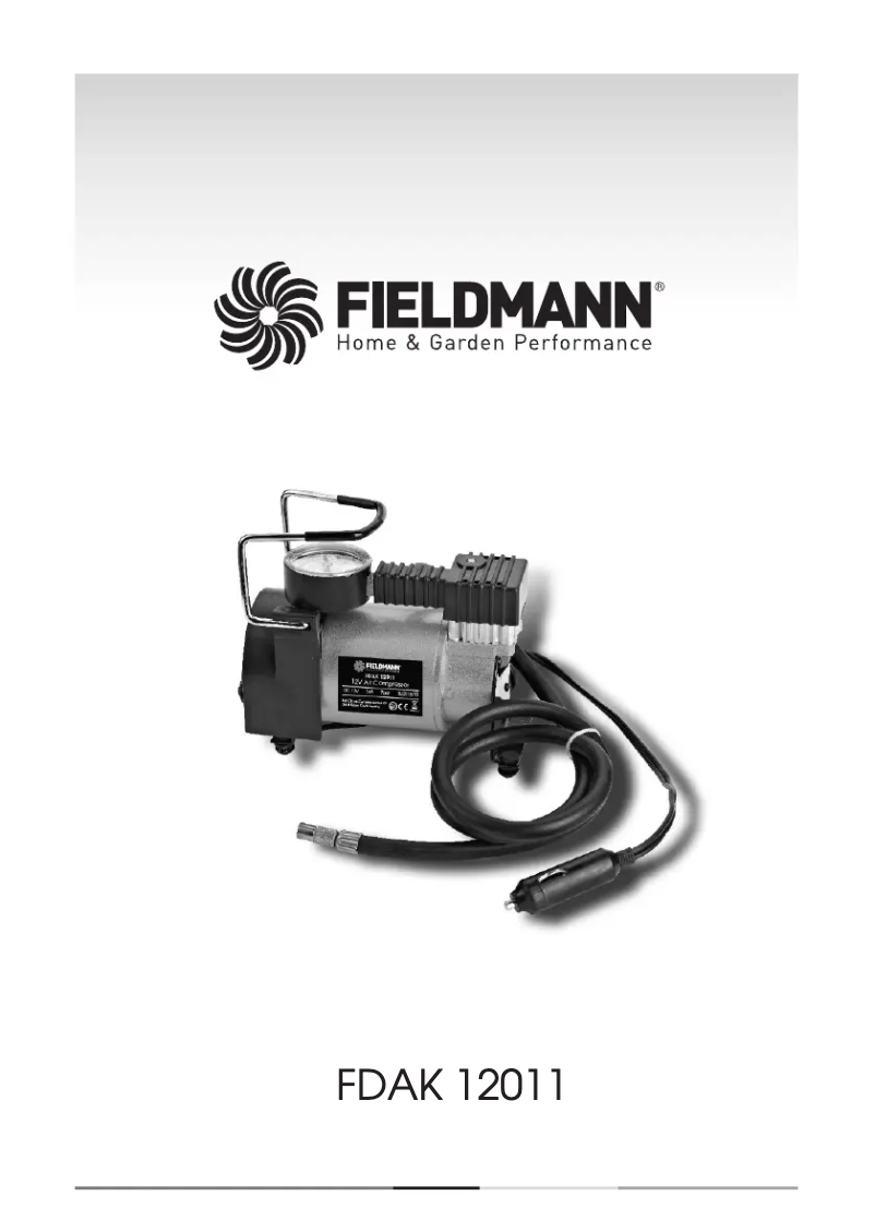 First page image of the manual for FDAK 12011