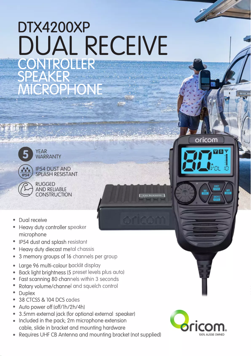 Image de la première page du manuel de l'appareil DTX4200XP