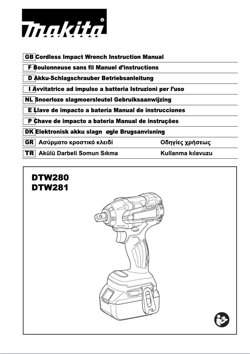 Page 1 of the manual User Manual Makita DTW280RMJ