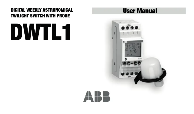 Image de la première page du manuel de l'appareil DWS