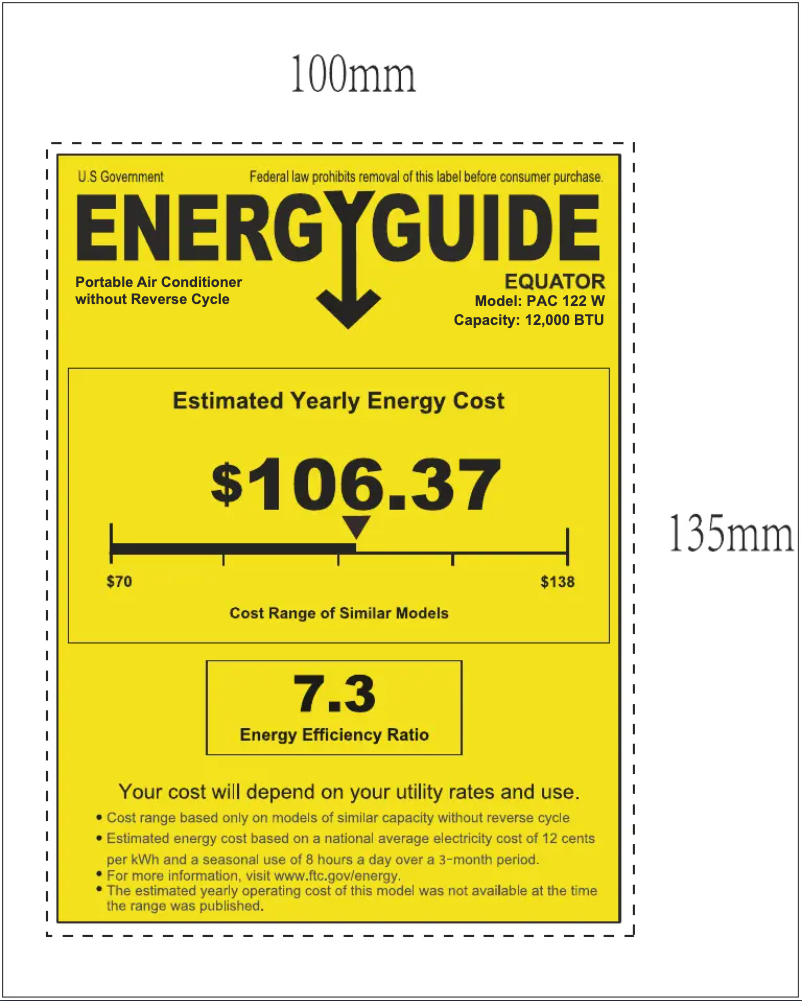 First page image of the manual for PAC 122 W