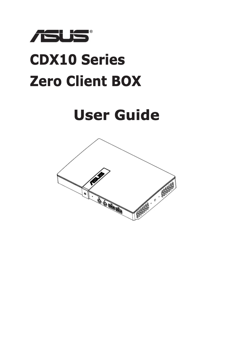 First page image of the manual for CDX10