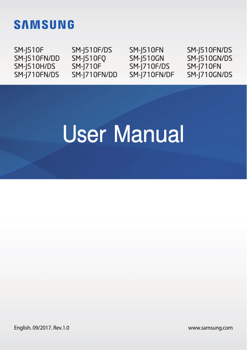 Page 1 of the manual User Manual Samsung Galaxy On8 (2018)