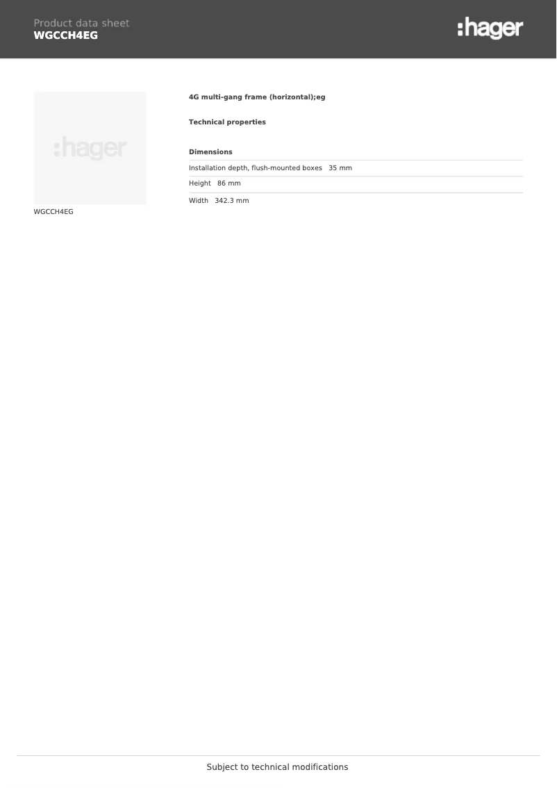 First page image of the manual for WGCCH4EG