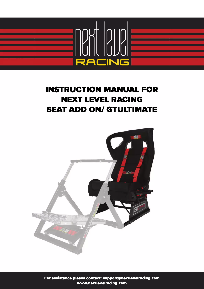 Page 1 of the manual User Manual Next Level Racing GTultimate V2