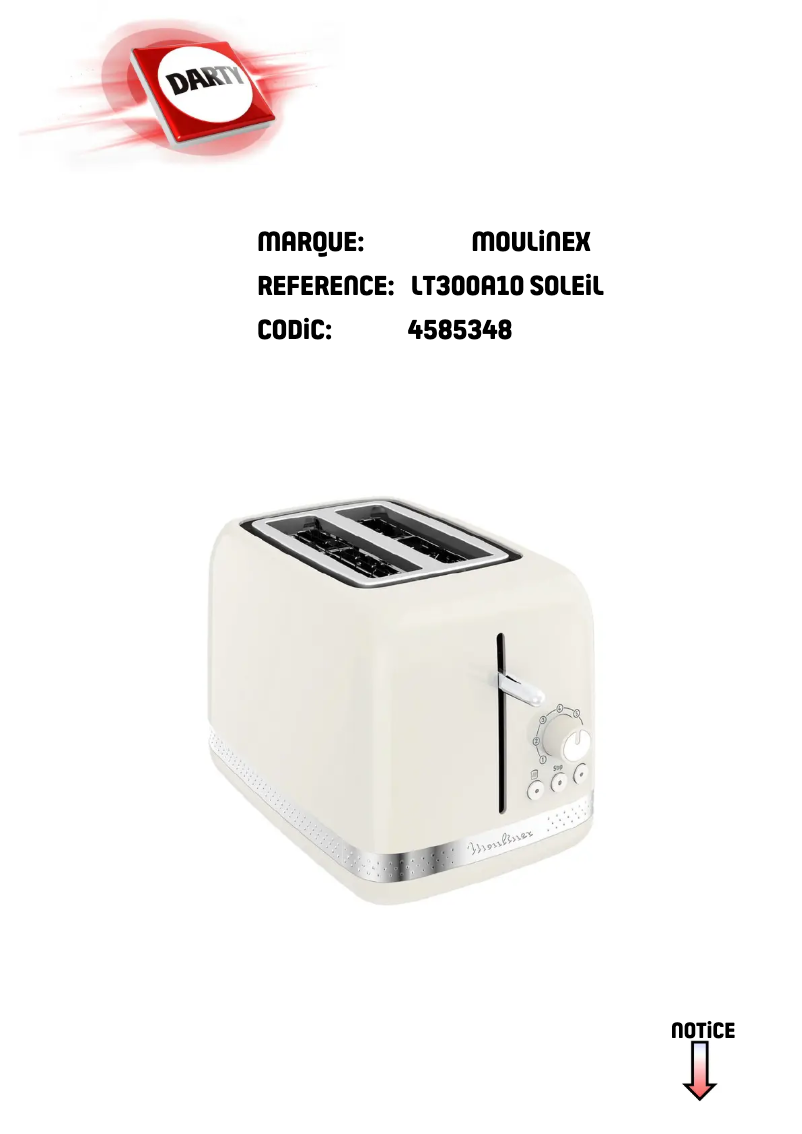 First page image of the manual for Soleil LT300A10