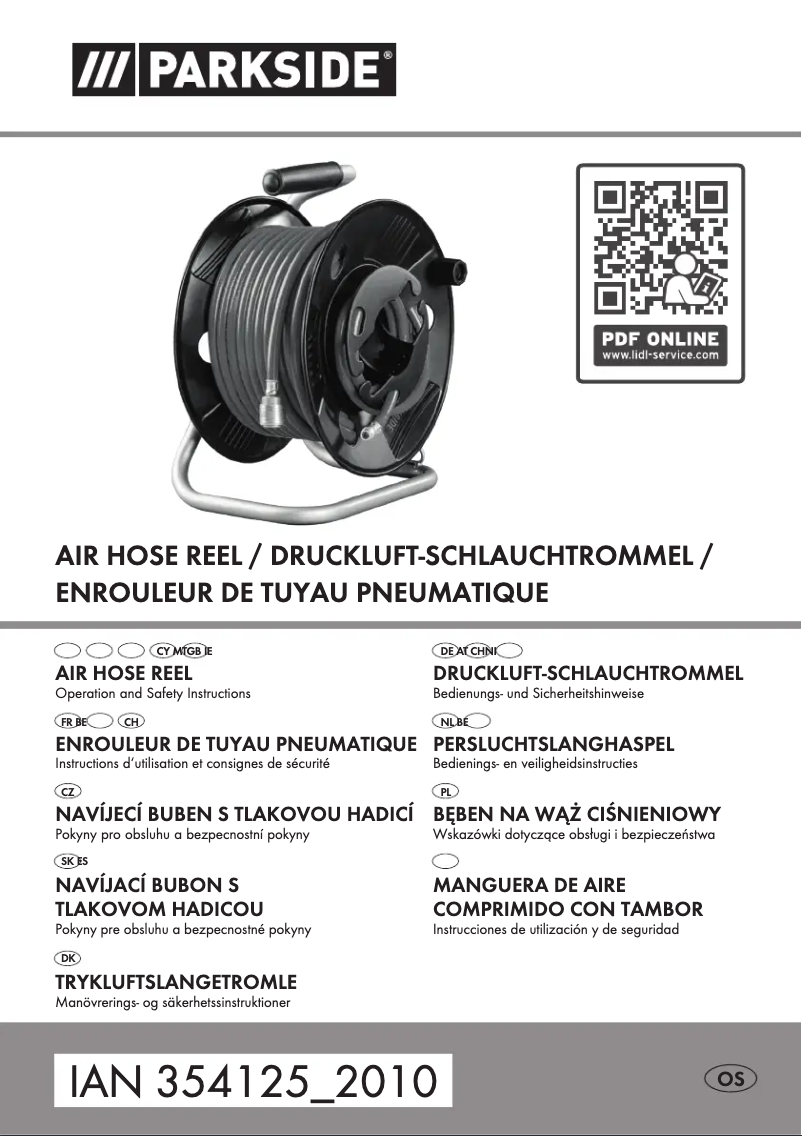 Page 1 of the manual User Manual Parkside IAN 354125