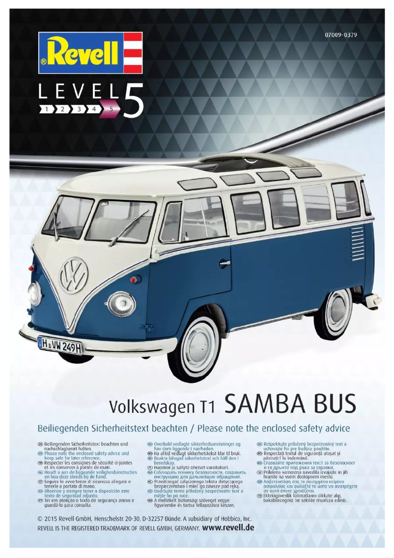 First page image of the manual for Volkswagen T1 Samba