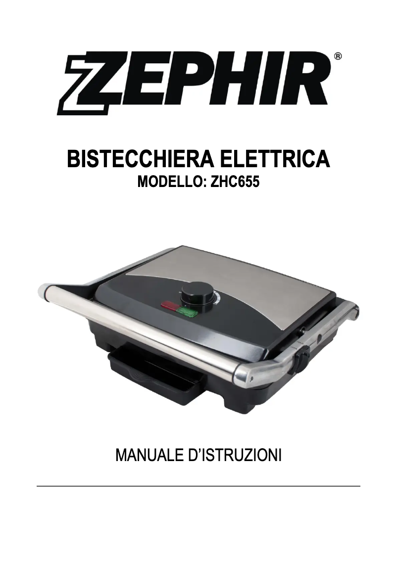 Image de la première page du manuel de l'appareil ZHC655