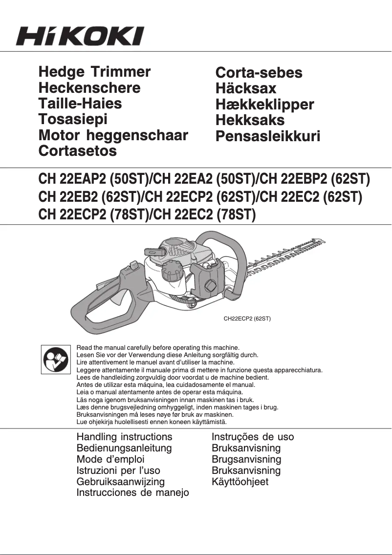Page 1 of the manual User Manual HiKOKI CH22ECP2