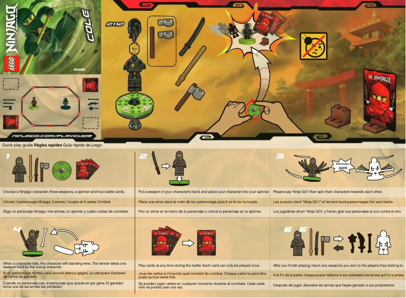 Page 1 of the manual User Manual Lego Ninjago 2112