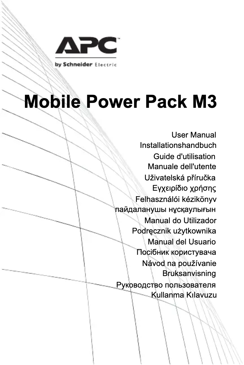 First page image of the manual for M3BL
