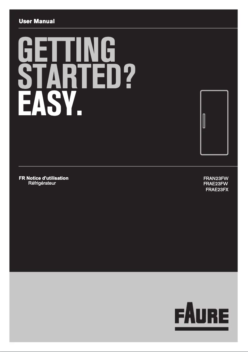 Page 1 of the manual User Manual Faure FRAE23FX