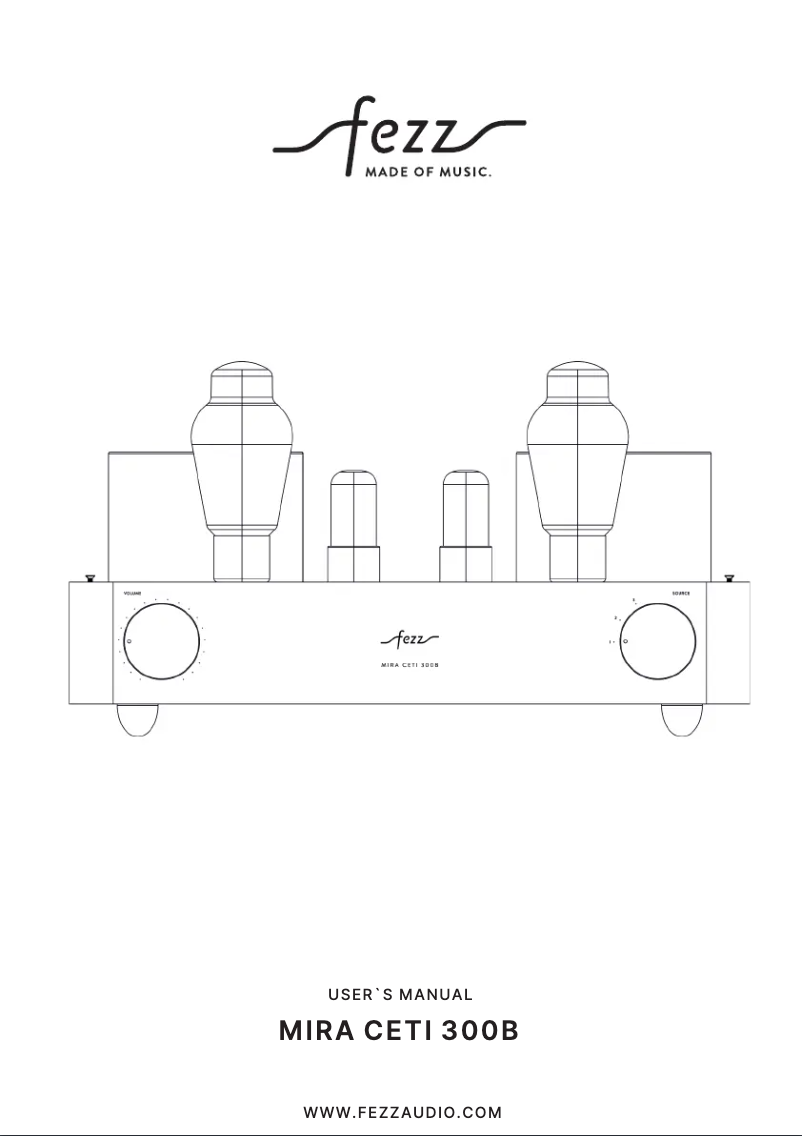 First page image of the manual for Mira Ceti 300B
