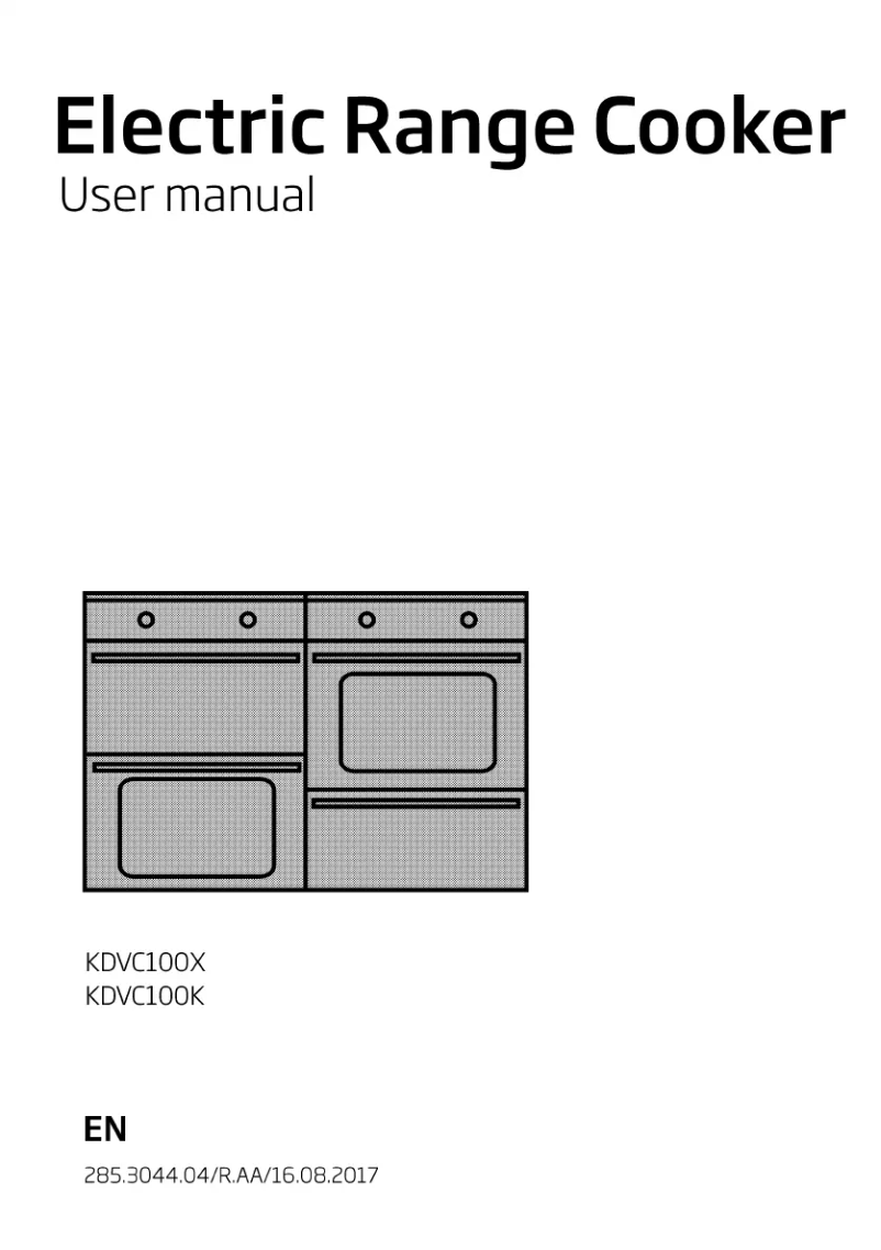Page 1 of the manual User Manual Beko KDVC100X