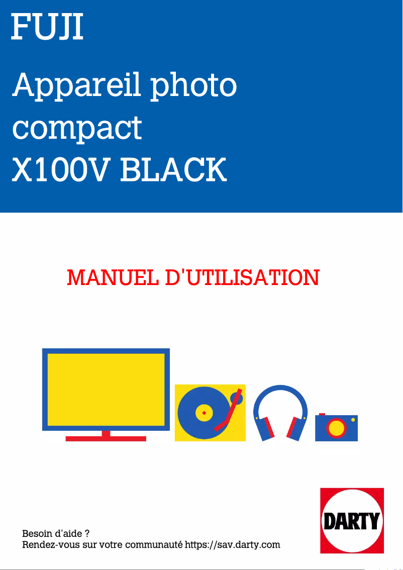First page image of the manual for X100V
