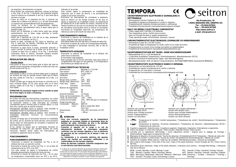 First page image of the manual for TCEGIOBI03