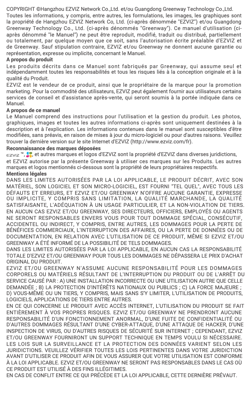 Page 1 of the manual User Manual EZVIZ PS600