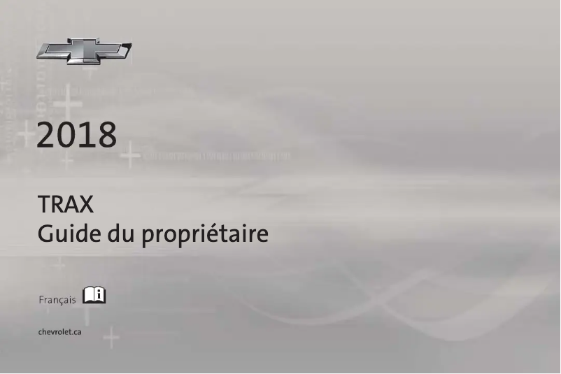 Page 1 of the manual User Manual Chevrolet Trax (2018)