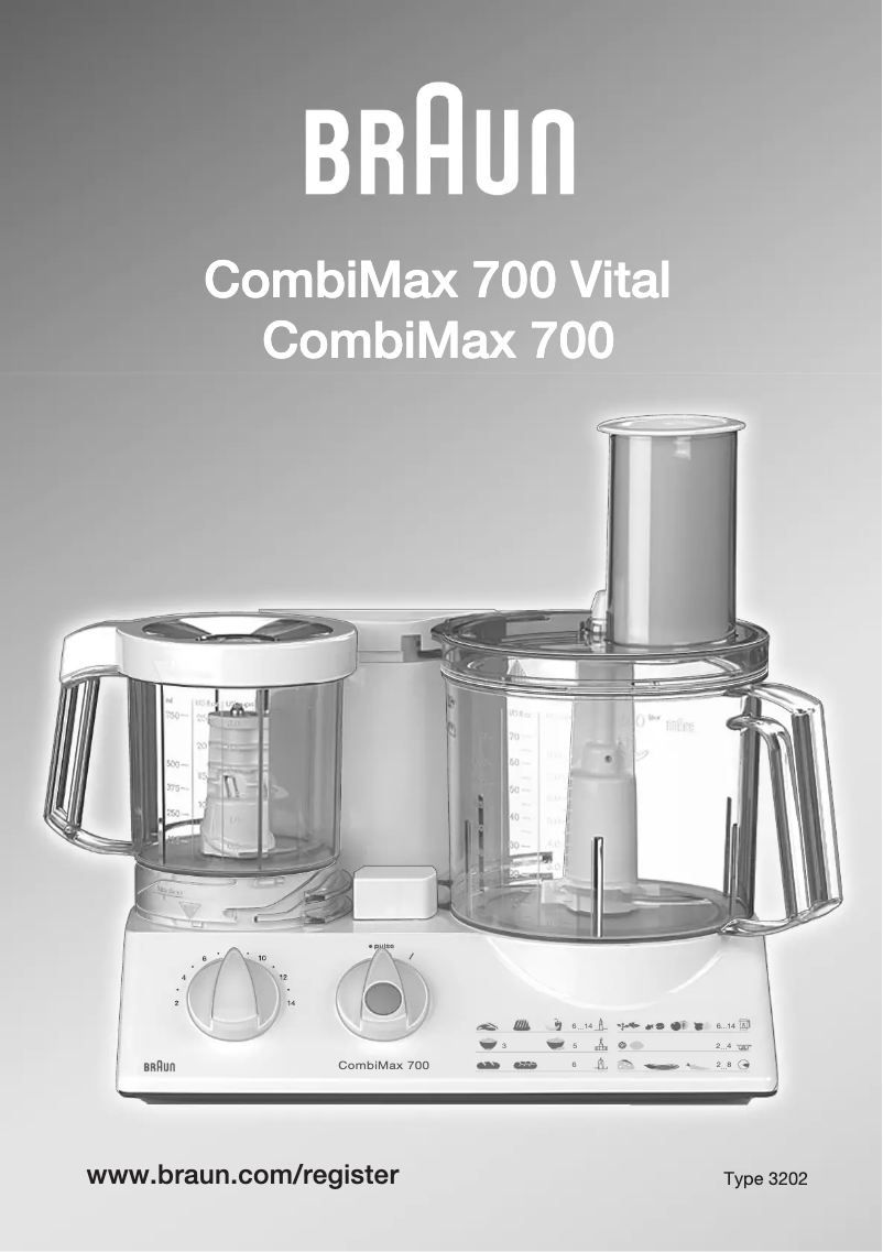 First page image of the manual for CombiMax 700 Vital