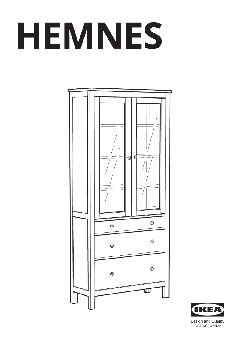 Page 1 of the manual User Manual Ikea HEMNES 505.306.34