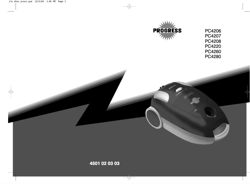First page image of the manual for PC4207