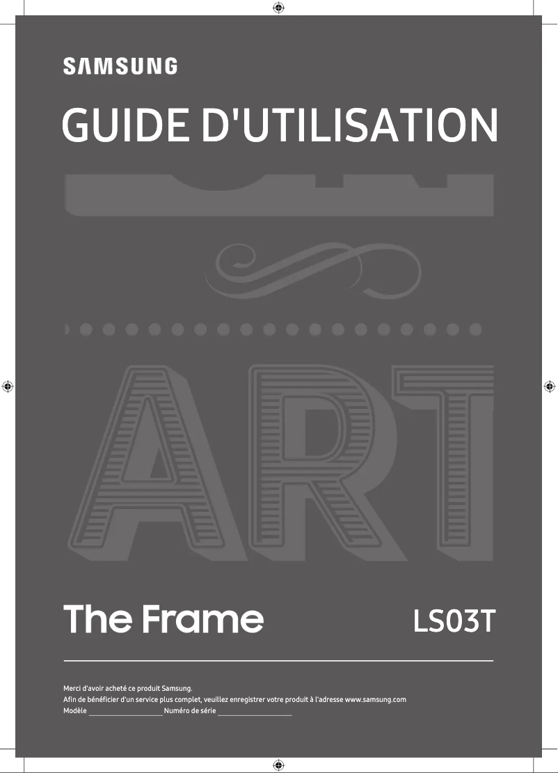 First page image of the manual for QA55LS03TAK