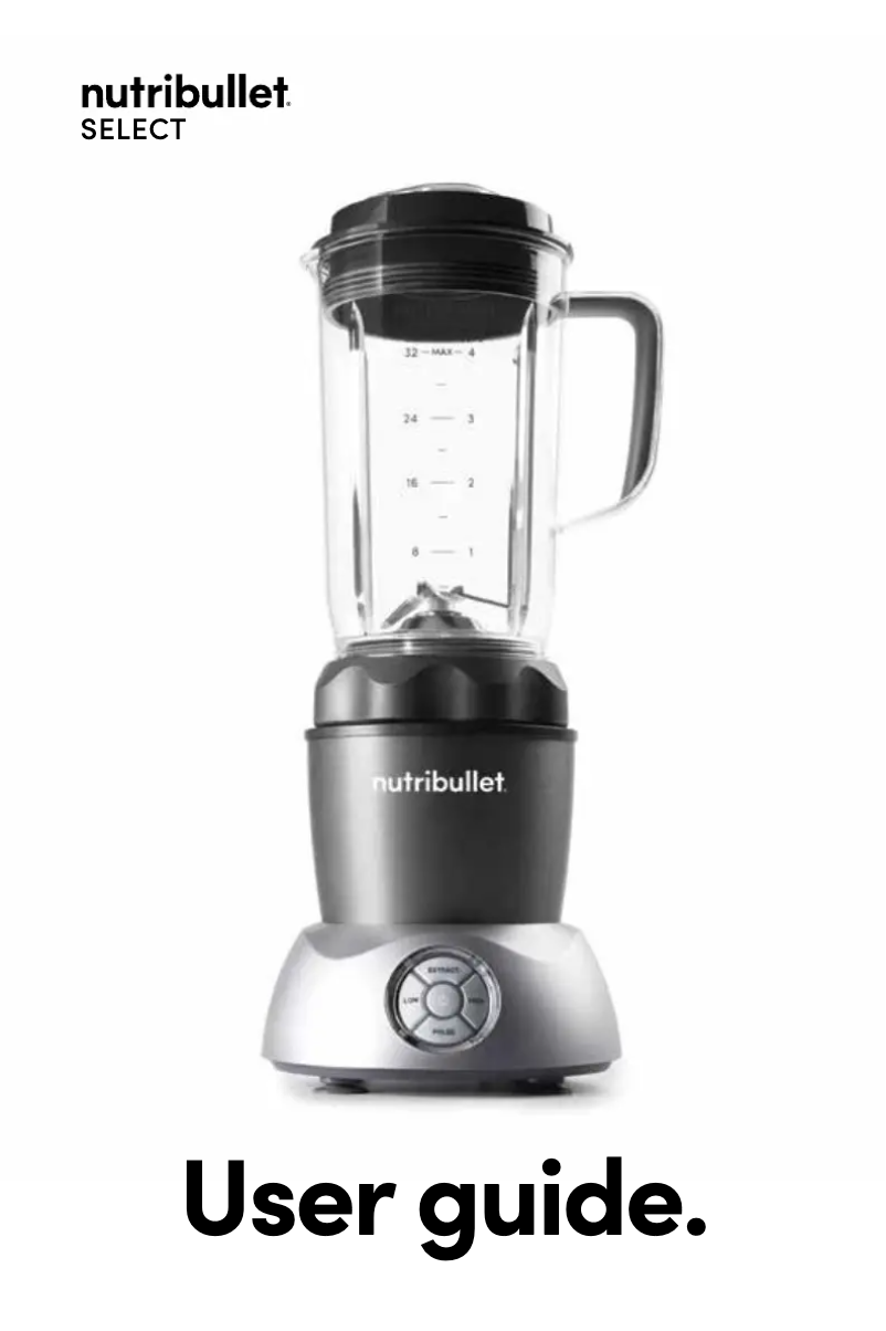 Page 1 of the manual User Manual NutriBullet 1000W