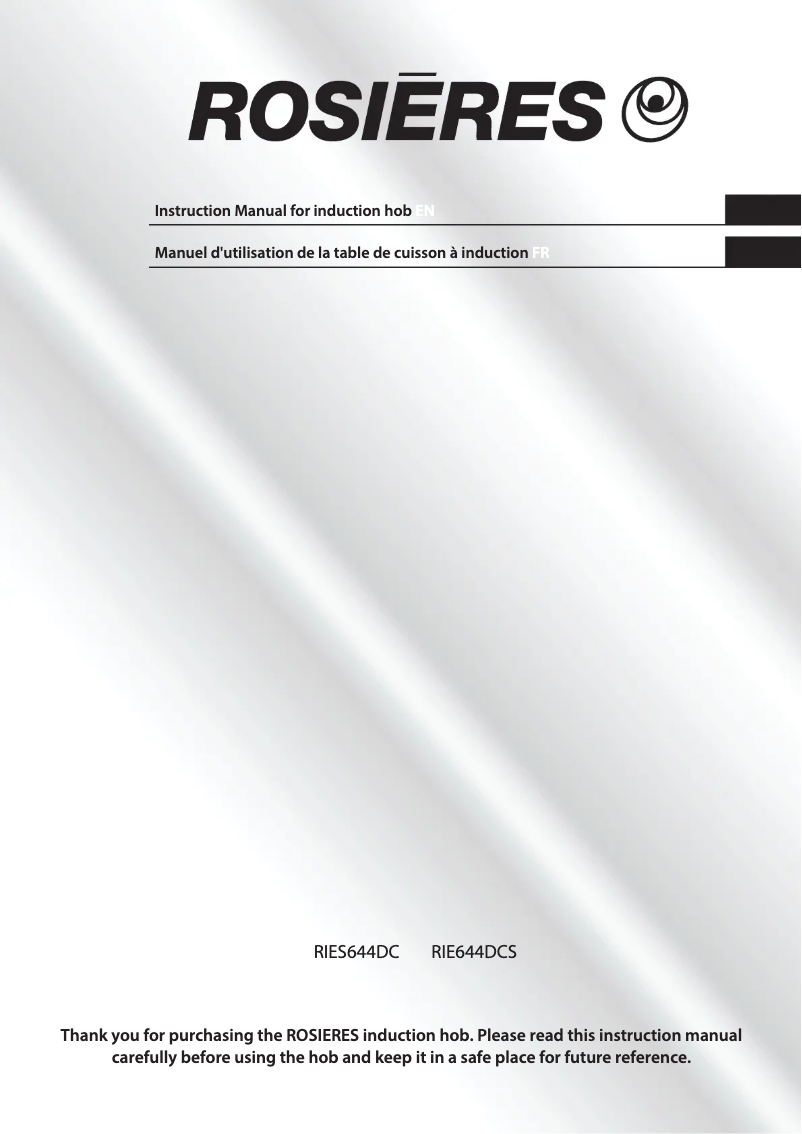 First page image of the manual for RIE 644 DCS