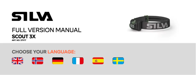 Page 1 de la notice Manuel utilisateur Silva Scout 3X