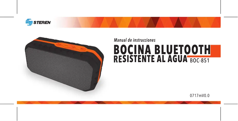 Page 1 of the manual User Manual Steren BOC-851