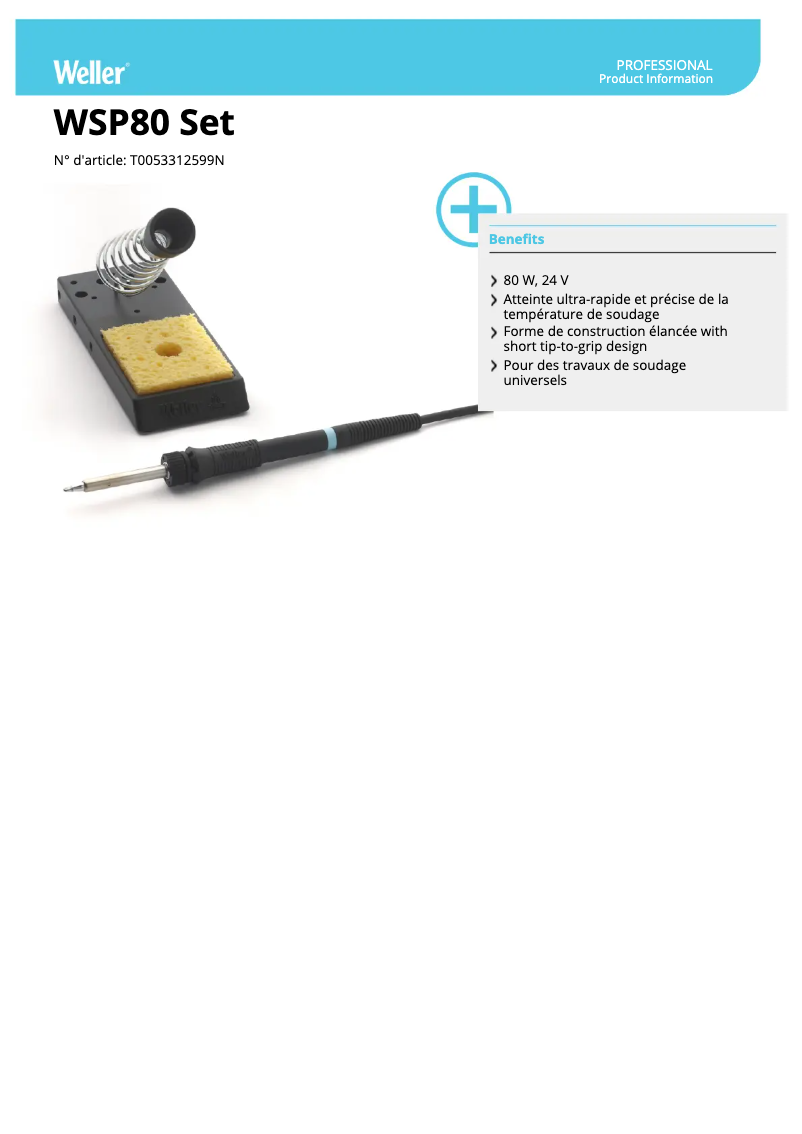 First page image of the manual for WSP 80