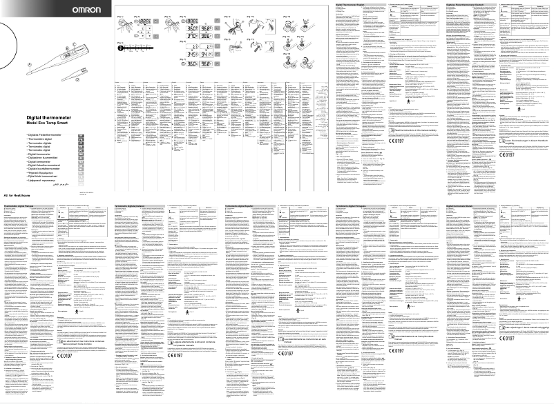 Page 1 of the manual User Manual Omron Eco Temp Smart