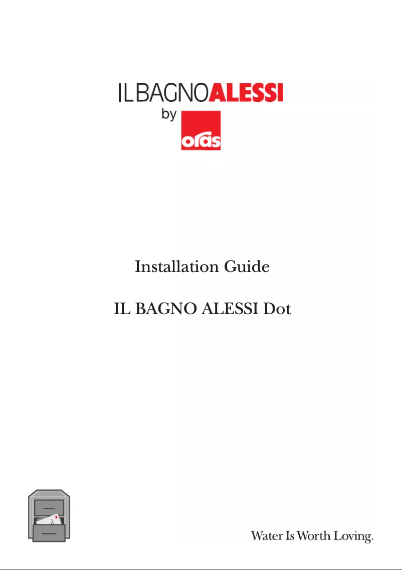 Page 1 of the manual User Manual Oras IL BAGNO ALESSI Dot by 8612