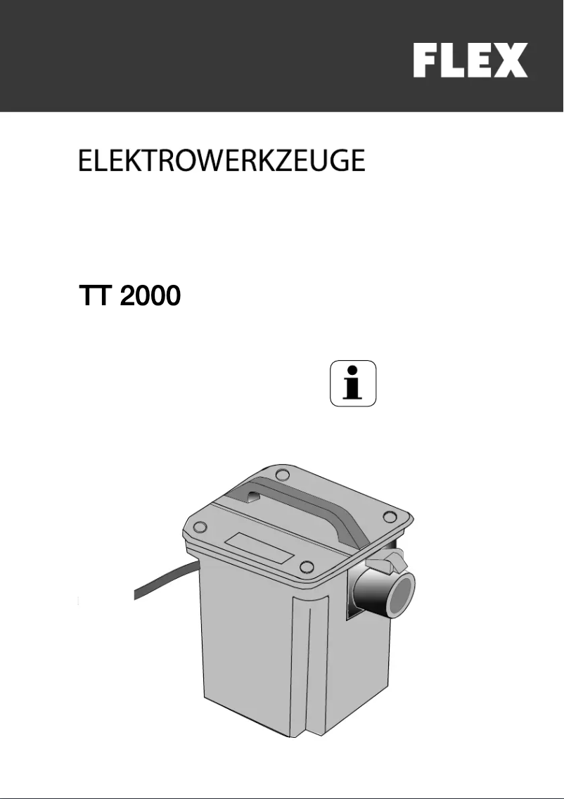 Page 1 of the manual User Manual Flex TT 2000